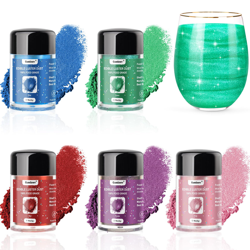 PUPKOLI blue edible glitter for cocktails and desserts adds vivid color.