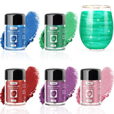 PUPKOLI blue edible glitter for cocktails and desserts adds vivid color.