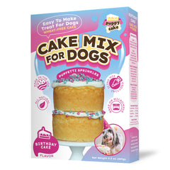 Puppy Cake icing mix tub for easy dog-friendly frosting.