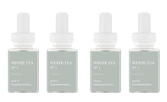 Pura diffusers front view with White Tea No. 1 aroma for a calm space.