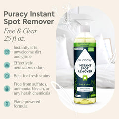 Puracy carpet stain remover spot cleaner removes spills from carpet