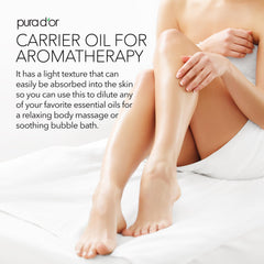 DIY facial polish base with PURA D'OR almond oil and sea salt.