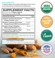Pure Co curcumin 95 percent extract highlights potent active compound
