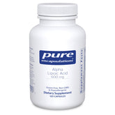 Pure Encapsulations Alpha Lipoic Acid 600 mg bottle-front highlights antioxidant support