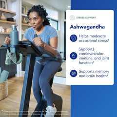Pure Encapsulations Ashwagandha capsules with 500 mg dose for adaptation.