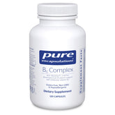 Pure Encapsulations B6 Complex bottle highlighting high-potency B vitamins for daily wellness