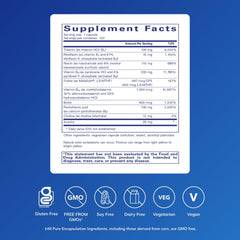 Pure Encapsulations B6 Complex label emphasizing clean ingredient listing and quality