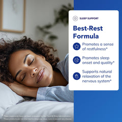 Two capsules poured from the bottle ready to take before bed