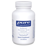 Pure Encapsulations Buffered Ascorbic Acid Capsules bottle signaling gentle vitamin C.