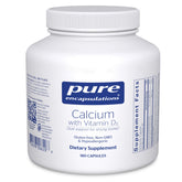 Pure Encapsulations Calcium with Vitamin D3 bottle highlighting bone health support