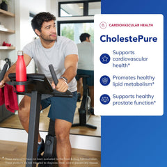 CholestePure capsules prepared for daily use with meals.