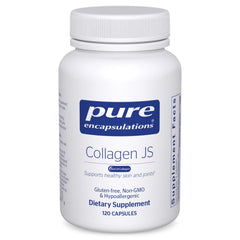 Pure Encapsulations Collagen JS bottle front showing joint and skin support