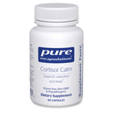 Pure Encapsulations Cortisol Calm bottle front for stress support