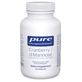 Pure Encapsulations Cranberry D-Mannose bottle front view for urinary health.