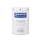 Pure Encapsulations Creatine bottle front highlighting gluten-free and non-GMO attributes.