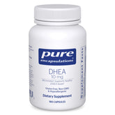 Pure Encapsulations DHEA 10 mg bottle with capsules for balanced energy support.