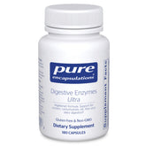 Pure Encapsulations Digestive Enzymes Ultra bottle supports digestion during meals.