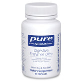 Pure Encapsulations Digestive Enzymes Ultra bottle with label supports nutrient absorption after meals