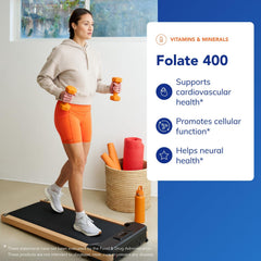 Pure Encapsulations Folate 400 capsules arranged for daily use