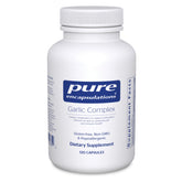 Pure Encapsulations Garlic Complex bottle front showing premium packaging for antioxidant support