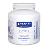 Pure Encapsulations L-Lysine bottle with capsules for daily immune support.