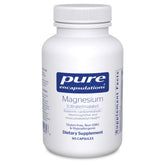 Pure Encapsulations magnesium citrate/malate bottle supports daily energy metabolism.