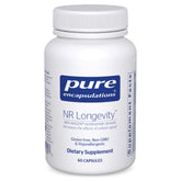 Pure Encapsulations NR Longevity bottle; NAD+ support for daily vitality