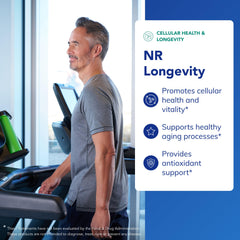 Pure Encapsulations NR Longevity label; clear ingredient details for informed choices