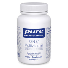 Pure Encapsulations O.N.E. Multivitamin bottle for daily wellness support.