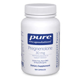 Pure Encapsulations Pregnenolone 30 mg bottle for memory support on white background