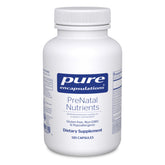 Pure Encapsulations PreNatal bottle closeup, gluten-free prenatal vitamins for pregnancy