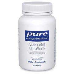 Pure Encapsulations Quercetin UltraSorb bottle front supports antioxidant activity