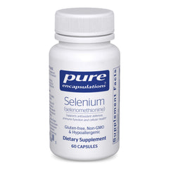 Pure Encapsulations Selenium bottle front shows daily immune support potential