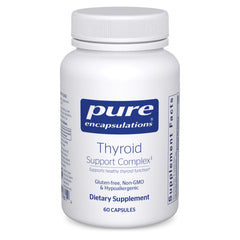 Pure Encapsulations Thyroid Support Complex bottle for daily thyroid wellness.