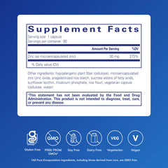 Pure Encapsulations UltraZin Zinc capsule demonstrates enhanced bioavailability.