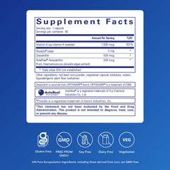 Pure Encapsulations Vitamin A + Carotenoids capsule closeup highlighting small softgels