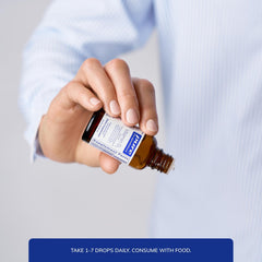 Pure Encapsulations Vitamin D3 Liquid label close-up highlighting purity and sourcing.