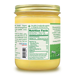 Pouring Pure Indian Foods ghee mid-pour, showcasing fluid texture