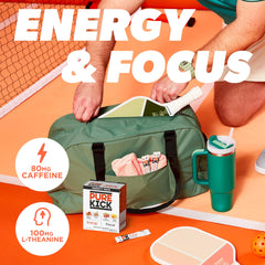 PURE KICK Strawberry Kiwi drink mix sachet for refreshing focus anytime.