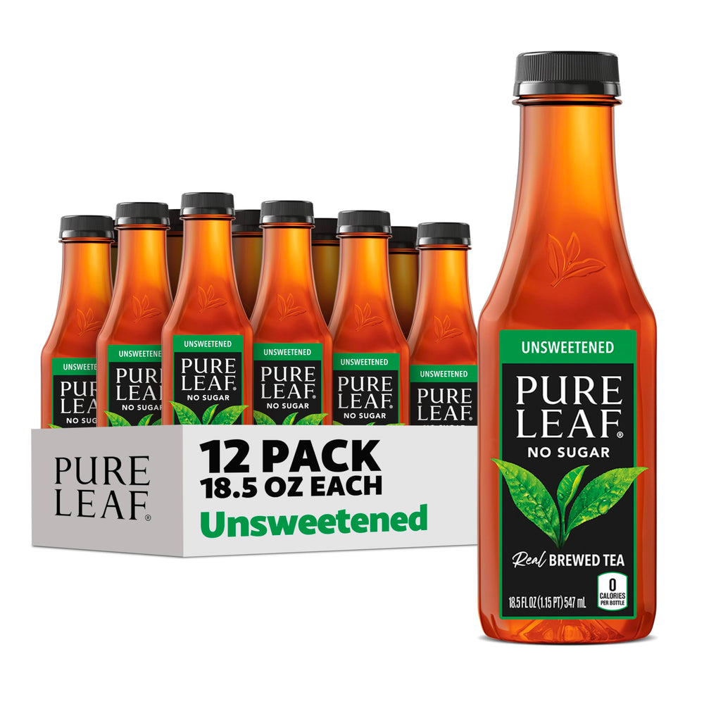 Pure Leaf unsweetened iced tea bottle ready for on-the-go refreshment.