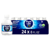 Pure Life 8oz bottle on the go for quick hydration benefits.