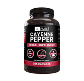 Pure Original Ingredients Cayenne Pepper capsules in bottle front for pure daily use