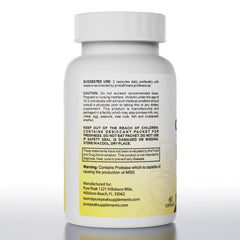 Pure Peak Candida Cleanse capsules close-up illustrating daily gentle use.