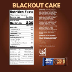 Pure Protein AMMMAZE Blackout Cake Bar close-up of crunchy topping