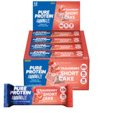 Pure Protein AMMMAZE strawberry shortcake center showcases protein-packed flavor for post-workout energy.