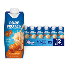 Pure Protein Salted Caramel Shake bottle for on-the-go protein fueling