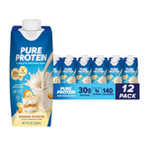 Pure Protein Banana Pudding Shake bottle front view for on-the-go.