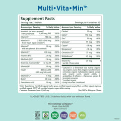 Close-up of Pure Synergy tablets for core nutrients