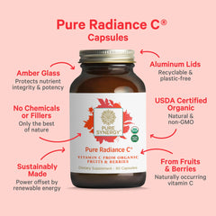 PURE SYNERGY Pure Radiance C camu camu fruit visual illustrating natural vitamin C