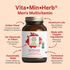 PURE SYNERGY Vita·Min·Herb for Men daily use concept photo